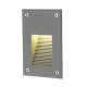 BRICK LED DOWNUNDER VERTICAL encastré. gris argent. LED 3000K