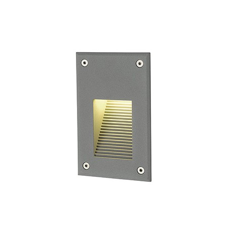 BRICK LED DOWNUNDER VERTICAL encastré. gris argent. LED 3000K