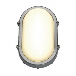 TERANG LED. applique et plafonnier. ovale. gris argent. 11W LED 3000K