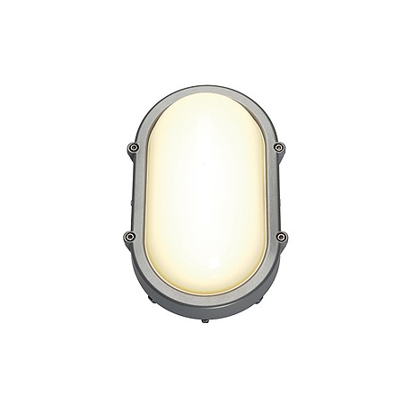 TERANG LED. applique et plafonnier. ovale. gris argent. 11W LED 3000K