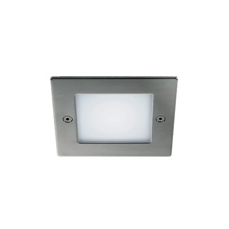 FRAME OUTDOOR 16 LED encastré. carré. inox. blanc