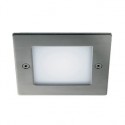 FRAME OUTDOOR 16 LED encastré. carré. inox. blanc