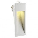 DOWNUNDER LED 15 encastré mural. blanc. 0.9W. blanc chaud. IP44