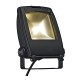 LED FLOODLIGHT. noir mat. 10W. blanc chaud. 120 degrés