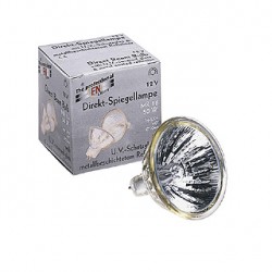 FN DIRECT BEAM MR16. 50W. 40 degrés. EXN. 2700K. réflecteur chrome