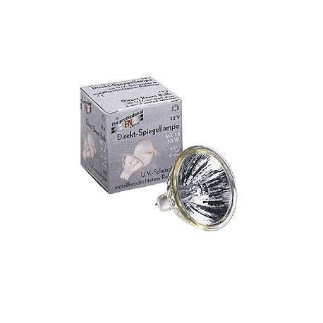 FN DIRECT BEAM MR16. 50W. 40 degrés. EXN. 2700K. réflecteur chrome