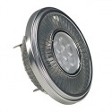 LED QRB111. gris argent. 19.5W. 30 degrés. 4000K. variable