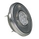 LED QRB111. gris argent. 19.5W. 30 degrés. 2700K. variable