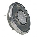 LED QRB111. gris argent. 19.5W. 30 degrés. 2700K. variable